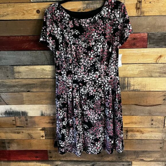 Dresses & Skirts - Roz & Ali‎ Black Floral Dress Size 8